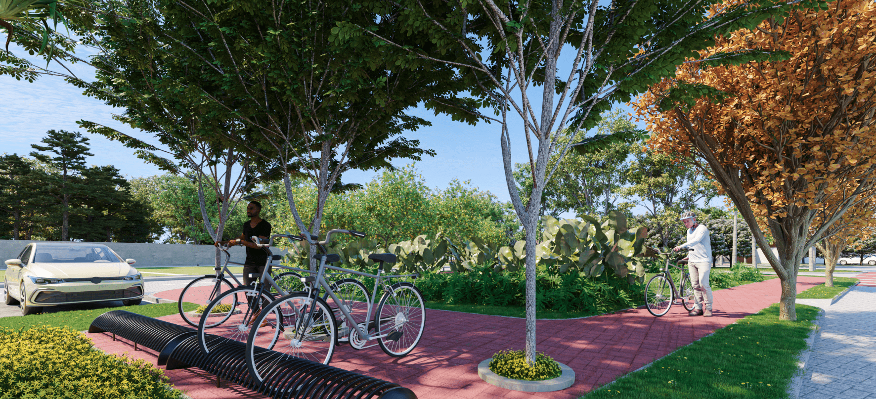 Bicicletário do bosque das carnaúbas | imagem ilustrativa