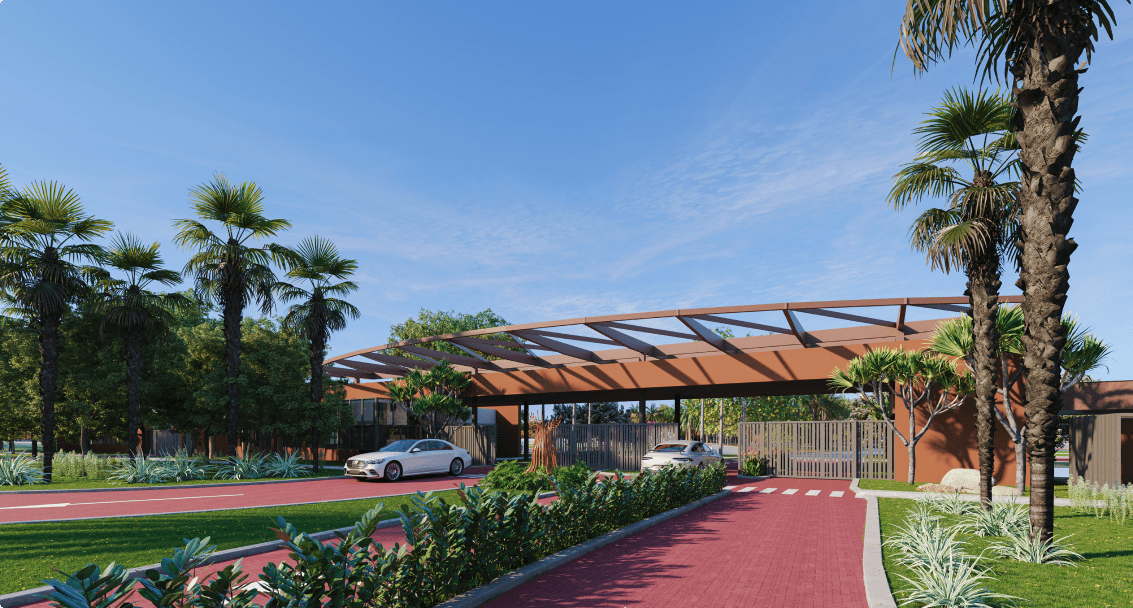 Portal de acesso do bosque das carnaúbas | Imagens
                    meramente ilustrativas